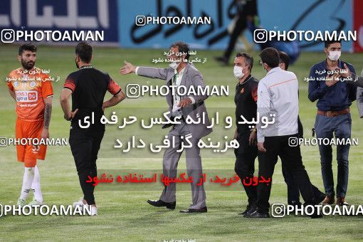 1654431, Tehran, Iran, لیگ برتر فوتبال ایران، Persian Gulf Cup، Week 23، Second Leg، Saipa 1 v 2 Paykan on 2021/05/16 at Shahid Dastgerdi Stadium
