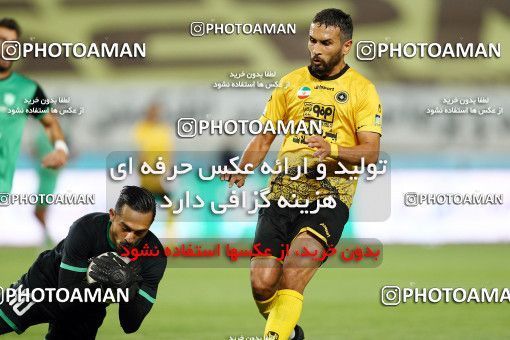 1677878, Isfahan, Iran, لیگ برتر فوتبال ایران، Persian Gulf Cup، Week 25، Second Leg، Sepahan 1 v 0 Mashin Sazi Tabriz on 2021/07/01 at Naghsh-e Jahan Stadium