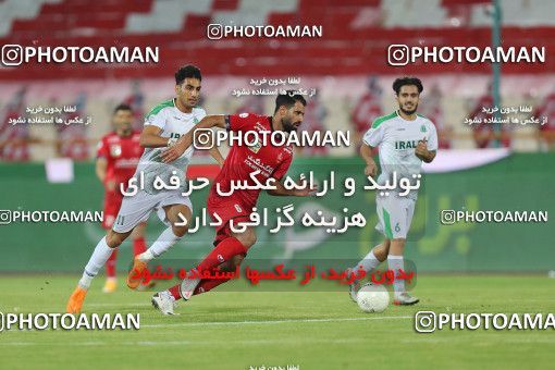 1682321, Tehran, Iran, لیگ برتر فوتبال ایران، Persian Gulf Cup، Week 27، Second Leg، Persepolis 2 v 0 Aluminium Arak on 2021/07/10 at Azadi Stadium