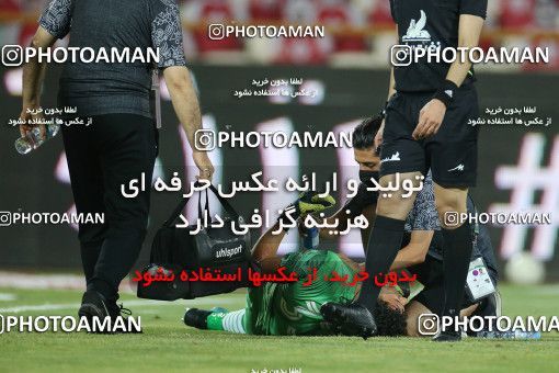 1681367, Tehran, Iran, لیگ برتر فوتبال ایران، Persian Gulf Cup، Week 27، Second Leg، Persepolis 2 v 0 Aluminium Arak on 2021/07/10 at Azadi Stadium