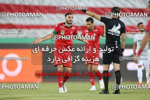 1681466, Tehran, Iran, لیگ برتر فوتبال ایران، Persian Gulf Cup، Week 27، Second Leg، Persepolis 2 v 0 Aluminium Arak on 2021/07/10 at Azadi Stadium