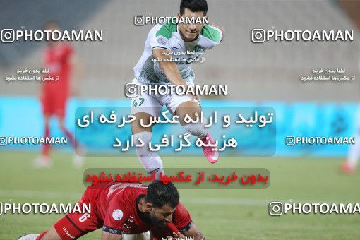 1681589, Tehran, Iran, لیگ برتر فوتبال ایران، Persian Gulf Cup، Week 27، Second Leg، Persepolis 2 v 0 Aluminium Arak on 2021/07/10 at Azadi Stadium