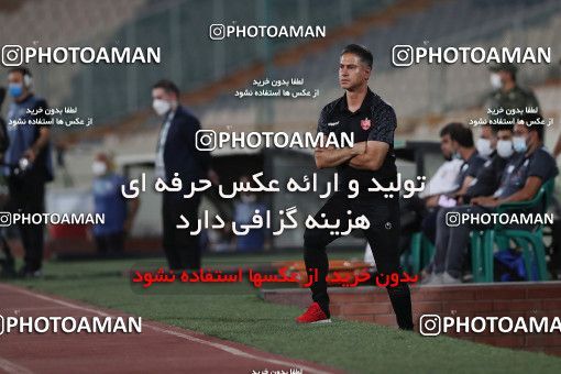 1682207, Tehran, Iran, لیگ برتر فوتبال ایران، Persian Gulf Cup، Week 27، Second Leg، Persepolis 2 v 0 Aluminium Arak on 2021/07/10 at Azadi Stadium
