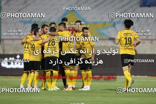 1702111, Tehran, , لیگ برتر فوتبال ایران، Persian Gulf Cup، Week 30، Second Leg، Esteghlal 1 v 2 Sepahan on 2021/07/30 at Azadi Stadium
