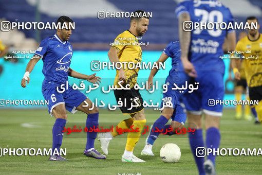 1701854, Tehran, , لیگ برتر فوتبال ایران، Persian Gulf Cup، Week 30، Second Leg، Esteghlal 1 v 2 Sepahan on 2021/07/30 at Azadi Stadium