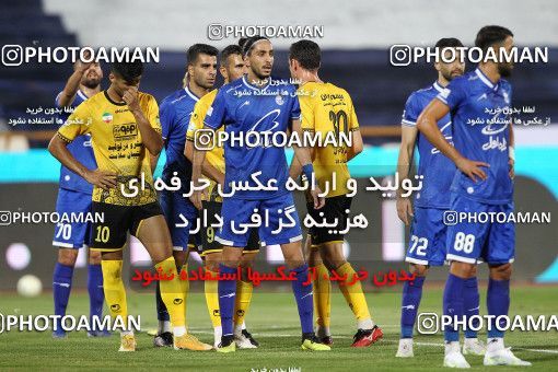 1702117, Tehran, , لیگ برتر فوتبال ایران، Persian Gulf Cup، Week 30، Second Leg، Esteghlal 1 v 2 Sepahan on 2021/07/30 at Azadi Stadium