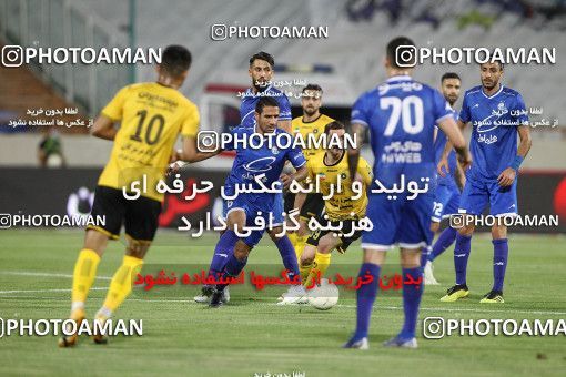 1702101, Tehran, , لیگ برتر فوتبال ایران، Persian Gulf Cup، Week 30، Second Leg، Esteghlal 1 v 2 Sepahan on 2021/07/30 at Azadi Stadium