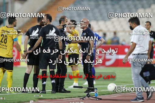 1701840, Tehran, , لیگ برتر فوتبال ایران، Persian Gulf Cup، Week 30، Second Leg، Esteghlal 1 v 2 Sepahan on 2021/07/30 at Azadi Stadium