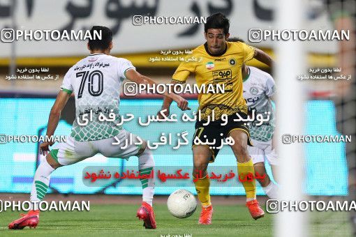 1704959, Isfahan, Iran, لیگ برتر فوتبال ایران، Persian Gulf Cup، Week 29، Second Leg، Sepahan 2 v 0 Zob Ahan Esfahan on 2021/07/25 at Naghsh-e Jahan Stadium