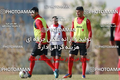1706800, Tehran, , Persepolis Football Team Training Session on 2018/01/01 at Research Institute of Petroleum Industry