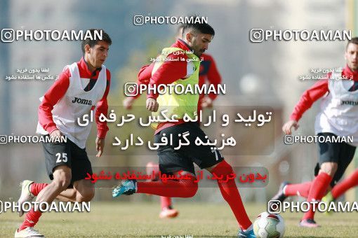 1706941, Tehran, , Persepolis Football Team Training Session on 2018/01/01 at Research Institute of Petroleum Industry