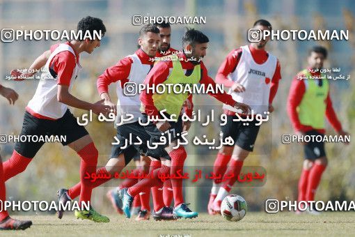 1706744, Tehran, , Persepolis Football Team Training Session on 2018/01/01 at Research Institute of Petroleum Industry