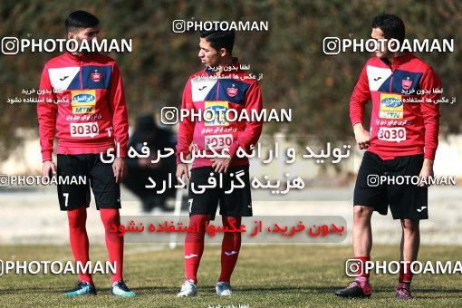 1706866, Tehran, , Persepolis Football Team Training Session on 2018/01/01 at Research Institute of Petroleum Industry
