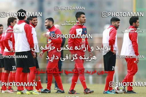 1706989, Tehran, , Persepolis Football Team Training Session on 2018/01/02 at Research Institute of Petroleum Industry