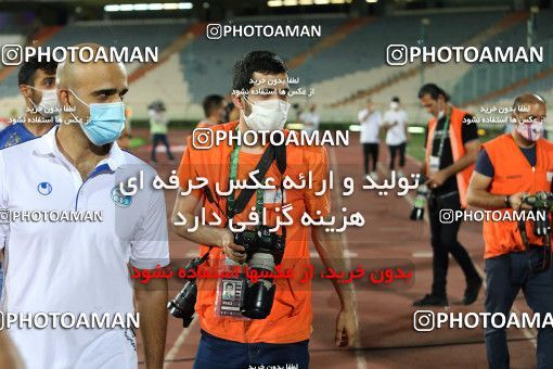 1713942, Tehran, , Iran Football Pro League، Persian Gulf Cup، Week 26، Second Leg، Esteghlal 1 v 1 Nassaji Qaemshahr on 2020/07/23 at Azadi Stadium