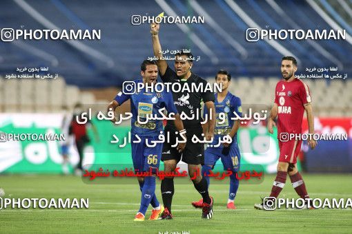 1713917, Tehran, , Iran Football Pro League، Persian Gulf Cup، Week 26، Second Leg، Esteghlal 1 v 1 Nassaji Qaemshahr on 2020/07/23 at Azadi Stadium
