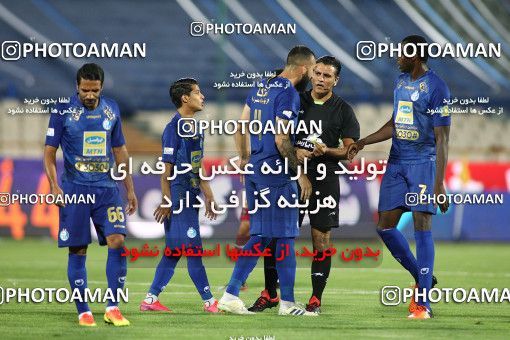 1714011, Tehran, , Iran Football Pro League، Persian Gulf Cup، Week 26، Second Leg، Esteghlal 1 v 1 Nassaji Qaemshahr on 2020/07/23 at Azadi Stadium