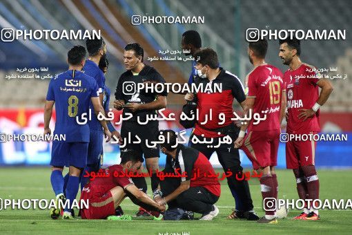 1713940, Tehran, , Iran Football Pro League، Persian Gulf Cup، Week 26، Second Leg، Esteghlal 1 v 1 Nassaji Qaemshahr on 2020/07/23 at Azadi Stadium