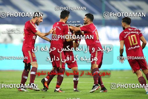 1713924, Tehran, , Iran Football Pro League، Persian Gulf Cup، Week 26، Second Leg، Esteghlal 1 v 1 Nassaji Qaemshahr on 2020/07/23 at Azadi Stadium