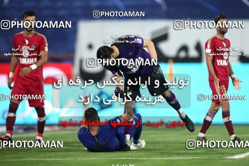 1713957, Tehran, , Iran Football Pro League، Persian Gulf Cup، Week 26، Second Leg، Esteghlal 1 v 1 Nassaji Qaemshahr on 2020/07/23 at Azadi Stadium