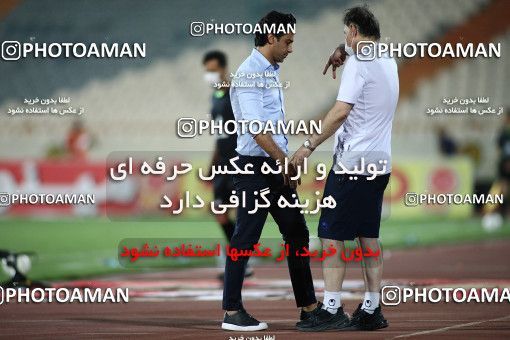 1713988, Tehran, , Iran Football Pro League، Persian Gulf Cup، Week 26، Second Leg، Esteghlal 1 v 1 Nassaji Qaemshahr on 2020/07/23 at Azadi Stadium