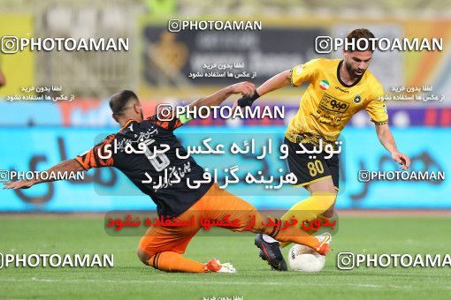1721221, Isfahan, Iran, لیگ برتر فوتبال ایران، Persian Gulf Cup، Week 1، First Leg، Sepahan 2 v 0 Mes Rafsanjan on 2021/10/19 at Naghsh-e Jahan Stadium