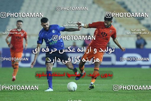 1790612, Tehran, Iran, لیگ برتر فوتبال ایران، Persian Gulf Cup، Week 14، First Leg، Esteghlal 3 v 2 Mes Rafsanjan on 2022/01/08 at Azadi Stadium