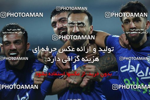 1790840, Tehran, Iran, لیگ برتر فوتبال ایران، Persian Gulf Cup، Week 14، First Leg، Esteghlal 3 v 2 Mes Rafsanjan on 2022/01/08 at Azadi Stadium