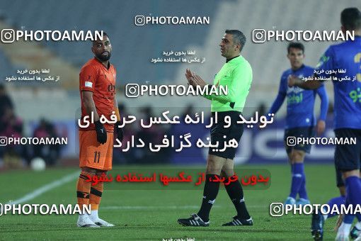 1790799, Tehran, Iran, لیگ برتر فوتبال ایران، Persian Gulf Cup، Week 14، First Leg، Esteghlal 3 v 2 Mes Rafsanjan on 2022/01/08 at Azadi Stadium