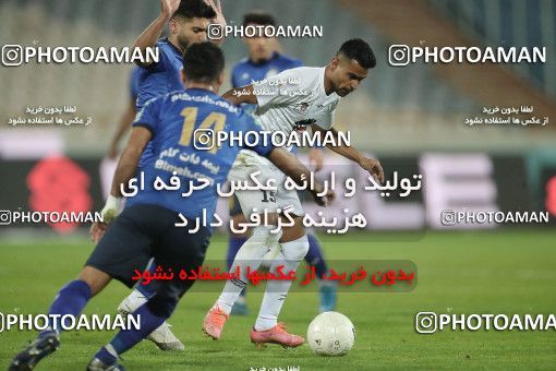 1816672, Tehran, Iran, لیگ برتر فوتبال ایران، Persian Gulf Cup، Week 17، Second Leg، Esteghlal 1 v 0 Zob Ahan Esfahan on 2022/02/13 at Azadi Stadium