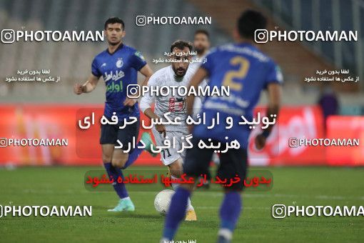 1816722, Tehran, Iran, لیگ برتر فوتبال ایران، Persian Gulf Cup، Week 17، Second Leg، Esteghlal 1 v 0 Zob Ahan Esfahan on 2022/02/13 at Azadi Stadium