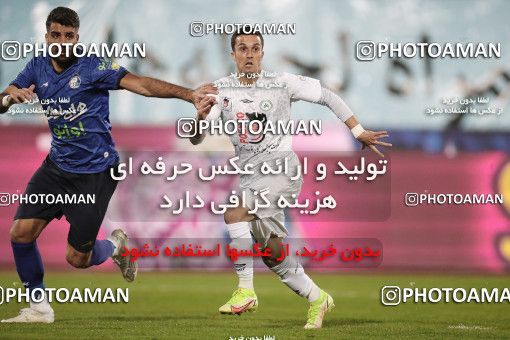 1816833, Tehran, Iran, لیگ برتر فوتبال ایران، Persian Gulf Cup، Week 17، Second Leg، Esteghlal 1 v 0 Zob Ahan Esfahan on 2022/02/13 at Azadi Stadium