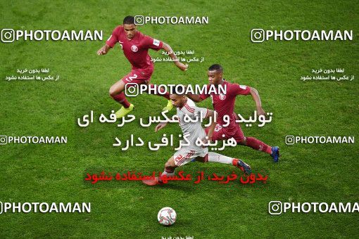 1830073, مرحله نیمه نهایی مسابقات فوتبال جام ملت های آسیا 2019 امارات، 1397/11/09، ، ابوظبی، ورزشگاه محمد بن زاید، قطر ۴ - ۰ امارات