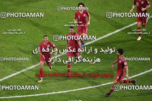 1830826, مرحله نیمه نهایی مسابقات فوتبال جام ملت های آسیا 2019 امارات، 1397/11/09، ، ابوظبی، ورزشگاه محمد بن زاید، قطر ۴ - ۰ امارات