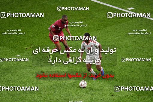1831136, مرحله نیمه نهایی مسابقات فوتبال جام ملت های آسیا 2019 امارات، 1397/11/09، ، ابوظبی، ورزشگاه محمد بن زاید، قطر ۴ - ۰ امارات