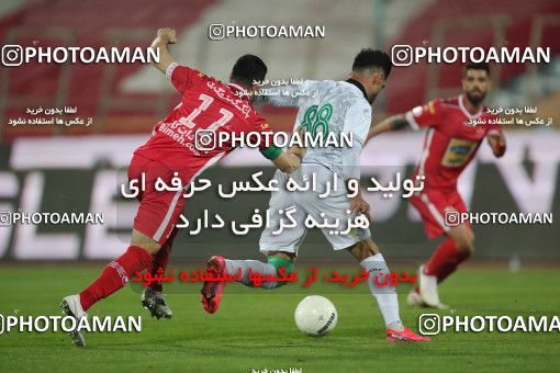 1834707, Tehran, Iran, لیگ برتر فوتبال ایران، Persian Gulf Cup، Week 18، Second Leg، Persepolis 2 v 0 Aluminium Arak on 2022/02/18 at Azadi Stadium