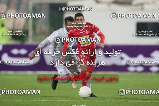 1834708, Tehran, Iran, لیگ برتر فوتبال ایران، Persian Gulf Cup، Week 18، Second Leg، Persepolis 2 v 0 Aluminium Arak on 2022/02/18 at Azadi Stadium