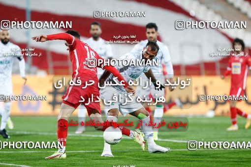 1829669, Tehran, Iran, لیگ برتر فوتبال ایران، Persian Gulf Cup، Week 18، Second Leg، Persepolis 2 v 0 Aluminium Arak on 2022/02/18 at Azadi Stadium