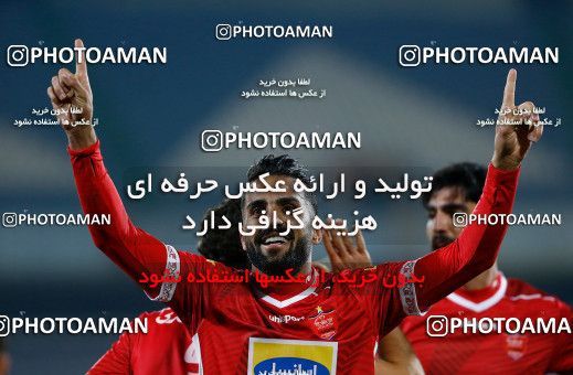 1829646, Tehran, Iran, لیگ برتر فوتبال ایران، Persian Gulf Cup، Week 18، Second Leg، Persepolis 2 v 0 Aluminium Arak on 2022/02/18 at Azadi Stadium