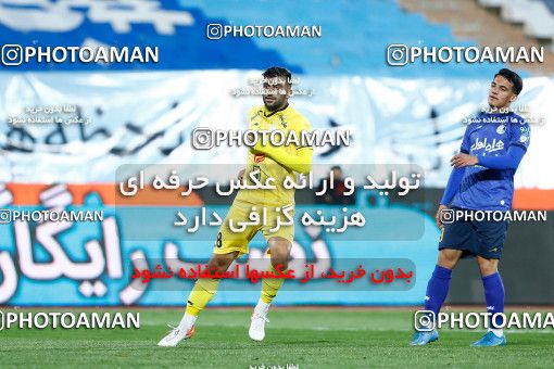1829762, لیگ برتر فوتبال ایران، Persian Gulf Cup، Week 19، Second Leg، 2022/02/23، Tehran، Azadi Stadium، Esteghlal 1 - 0 Fajr-e Sepasi Shiraz