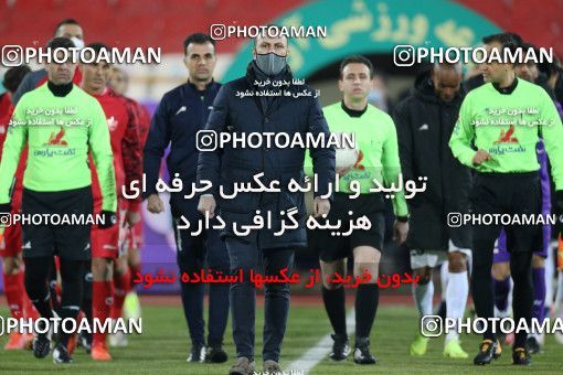 1836348, Tehran, Iran, لیگ برتر فوتبال ایران، Persian Gulf Cup، Week 16، Second Leg، Persepolis 1 v 0 Foulad Khouzestan on 2022/01/22 at Azadi Stadium