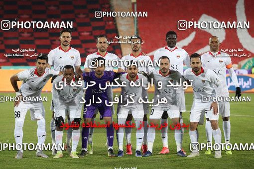 1836332, Tehran, Iran, لیگ برتر فوتبال ایران، Persian Gulf Cup، Week 16، Second Leg، Persepolis 1 v 0 Foulad Khouzestan on 2022/01/22 at Azadi Stadium