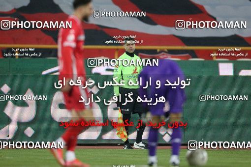 1836302, Tehran, Iran, لیگ برتر فوتبال ایران، Persian Gulf Cup، Week 16، Second Leg، Persepolis 1 v 0 Foulad Khouzestan on 2022/01/22 at Azadi Stadium
