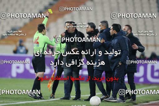 1836276, Tehran, Iran, لیگ برتر فوتبال ایران، Persian Gulf Cup، Week 16، Second Leg، Persepolis 1 v 0 Foulad Khouzestan on 2022/01/22 at Azadi Stadium