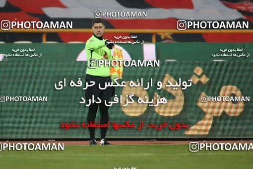 1836229, Tehran, Iran, لیگ برتر فوتبال ایران، Persian Gulf Cup، Week 16، Second Leg، Persepolis 1 v 0 Foulad Khouzestan on 2022/01/22 at Azadi Stadium
