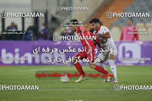 1836269, Tehran, Iran, لیگ برتر فوتبال ایران، Persian Gulf Cup، Week 16، Second Leg، Persepolis 1 v 0 Foulad Khouzestan on 2022/01/22 at Azadi Stadium