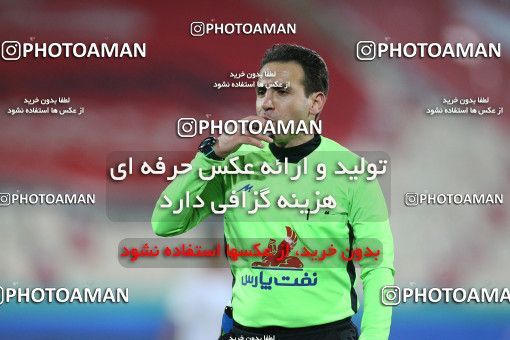 1836266, Tehran, Iran, لیگ برتر فوتبال ایران، Persian Gulf Cup، Week 16، Second Leg، Persepolis 1 v 0 Foulad Khouzestan on 2022/01/22 at Azadi Stadium