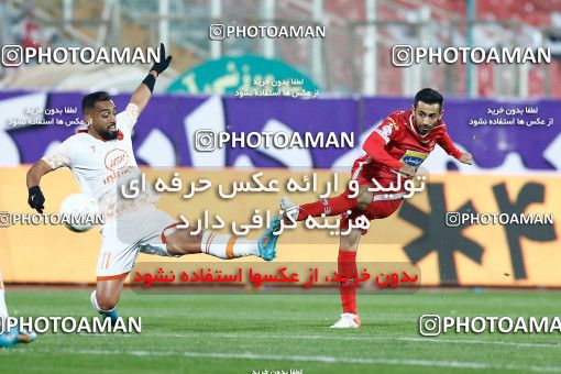 1839498, Tehran, Iran, لیگ برتر فوتبال ایران، Persian Gulf Cup، Week 20، Second Leg، Persepolis 3 v 1 Mes Rafsanjan on 2022/02/28 at Azadi Stadium