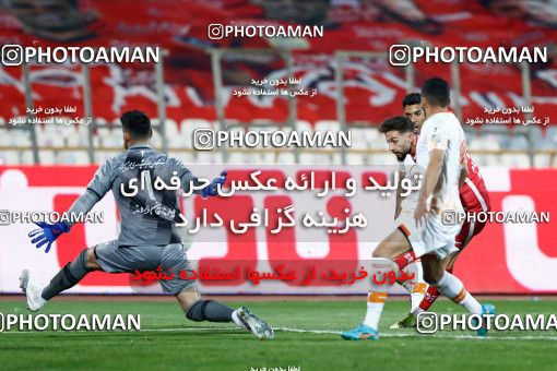 1839376, Tehran, Iran, لیگ برتر فوتبال ایران، Persian Gulf Cup، Week 20، Second Leg، Persepolis 3 v 1 Mes Rafsanjan on 2022/02/28 at Azadi Stadium