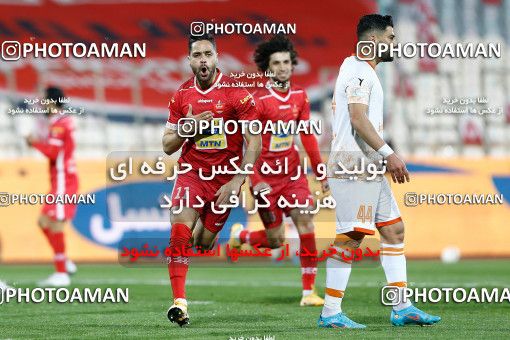 1839352, Tehran, Iran, لیگ برتر فوتبال ایران، Persian Gulf Cup، Week 20، Second Leg، Persepolis 3 v 1 Mes Rafsanjan on 2022/02/28 at Azadi Stadium